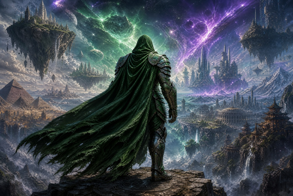 Personnage évoquant Victor Von Doom