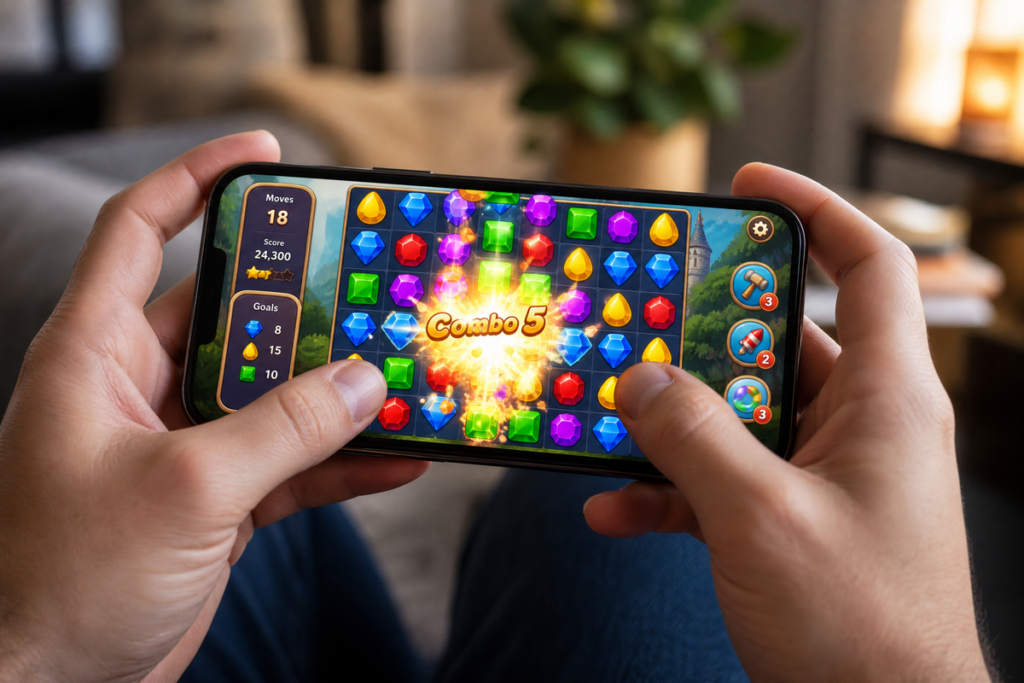 Jeux sur mobile