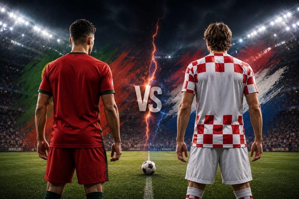 Illustration match Croatie-Portugal