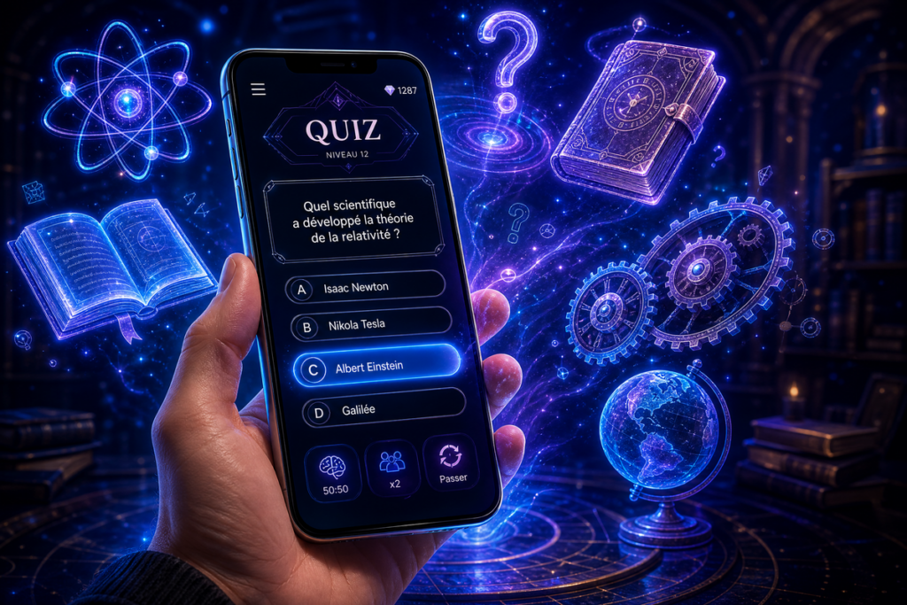 Jeux de quiz sur mobile