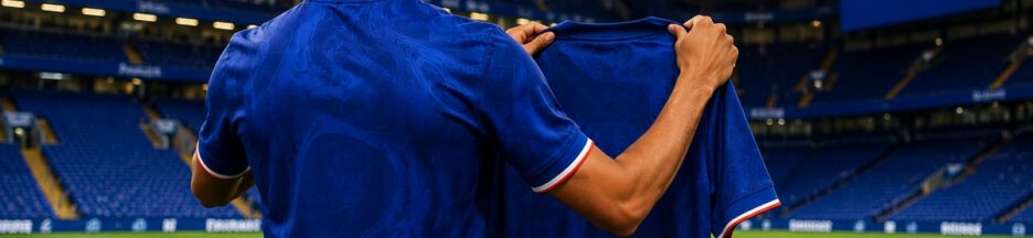 Illustration de Morgan Rogers avec le maillot de Chelsea