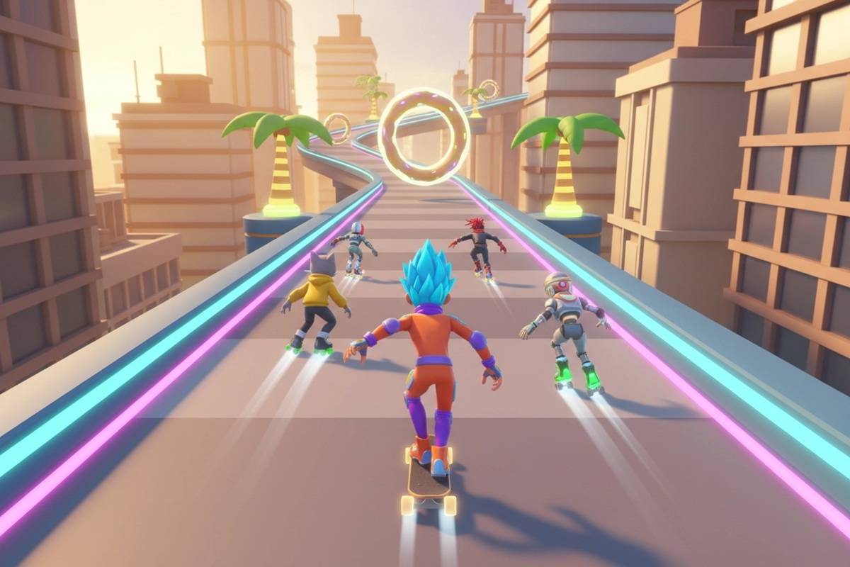 Gameplay d’un jeu comme Skate Rush