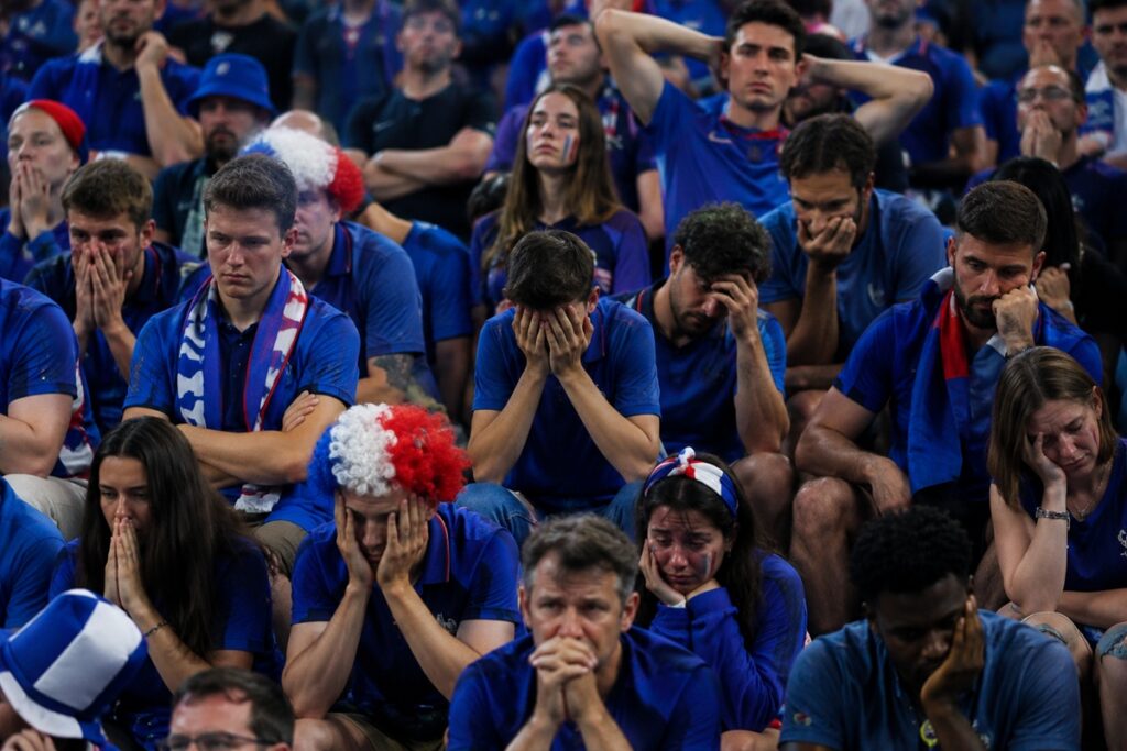 Les supporters des Bleus après une défaite