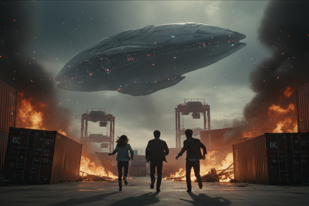 Survivants traqués par un vaisseau extraterrestre
