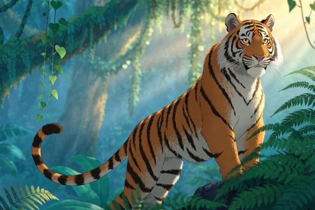 Un tigre sauvage