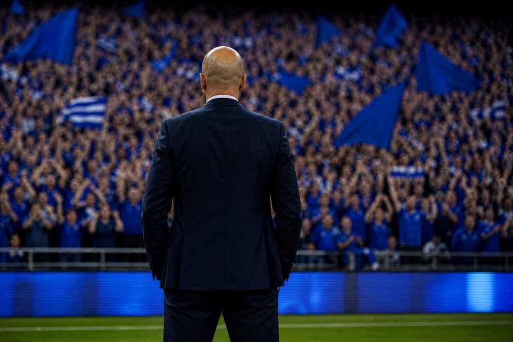Entraîneur de dos similaire à Zinédine Zidane
