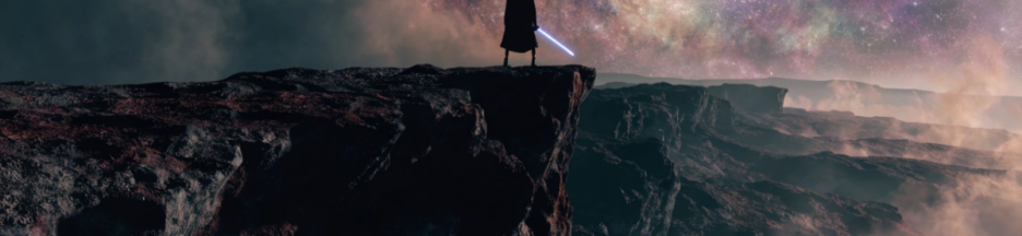Silhouette de Jedi face à un paysage galactique inspiré d'Ahsoka saison 2