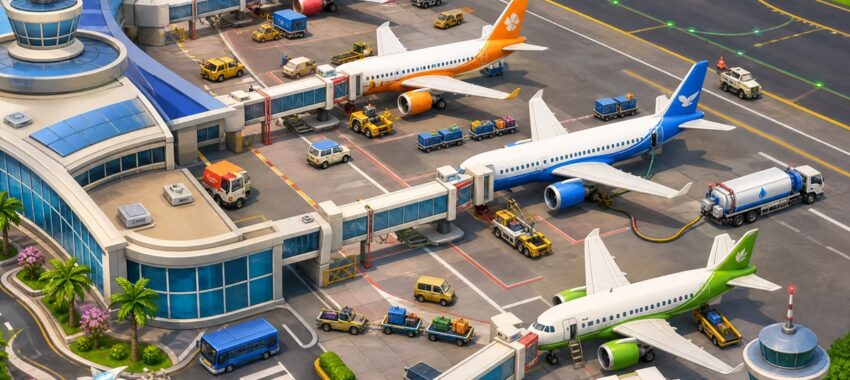 Airport Rush : un jeu en ligne basé sur la gestion et la rapidité 