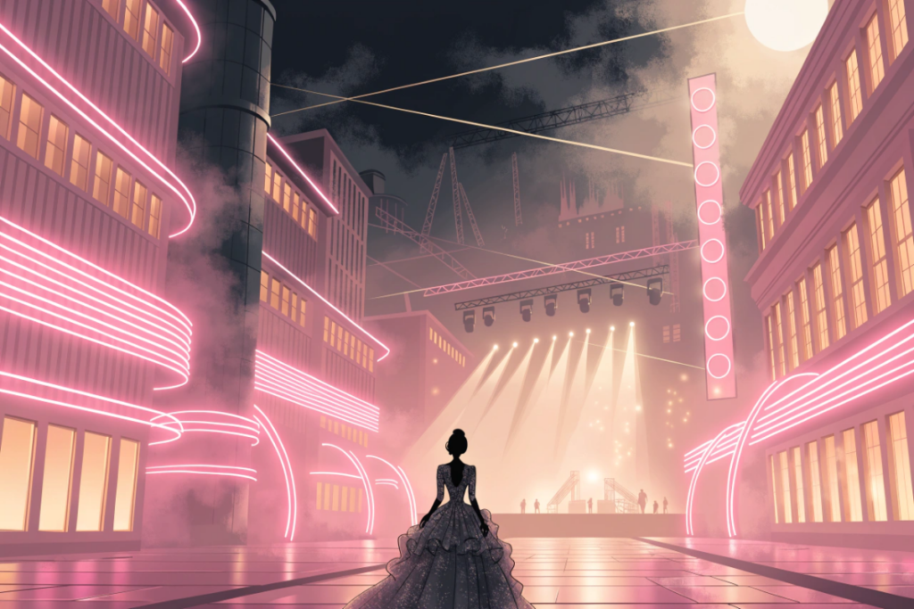 Une ambiance glamour évoquant l'univers de Barbie 2
