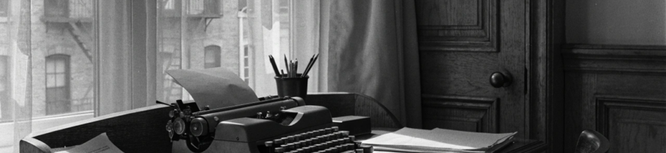 bureau d'écrivaine des années 1950 évoquant l'univers du film The Bell Jar
