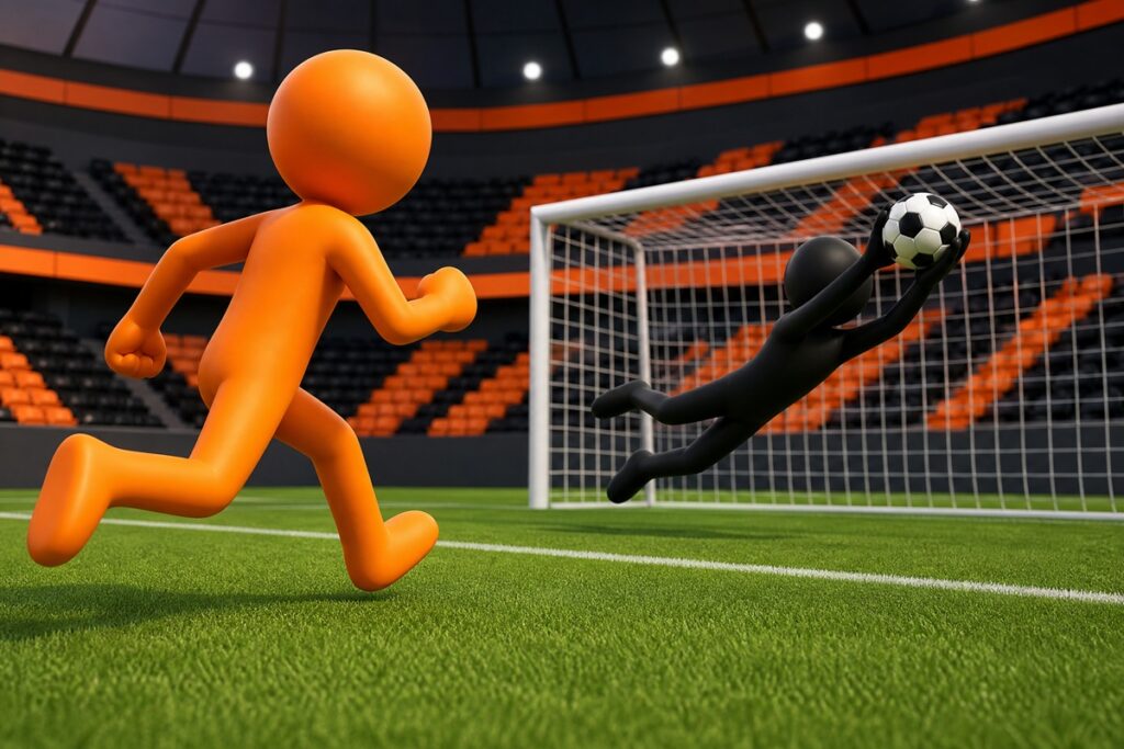 Gameplay d’un jeu comme Crazy Kick !