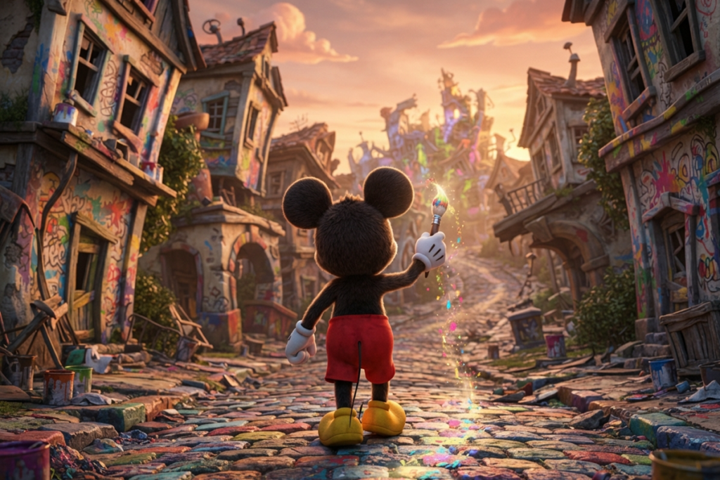Gameplay d’un jeu similaire à Disney Epic Mickey : Rebrushed