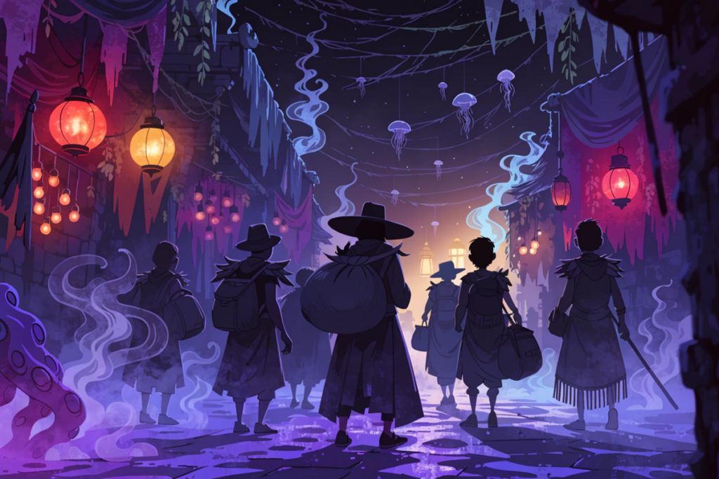 un marché surnaturel à Hawaï entre vivants et fantômes comme dans Ghost Market