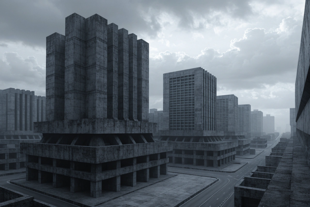Paysage d'un district pauvre de Panem dans l'univers de Hunger Games