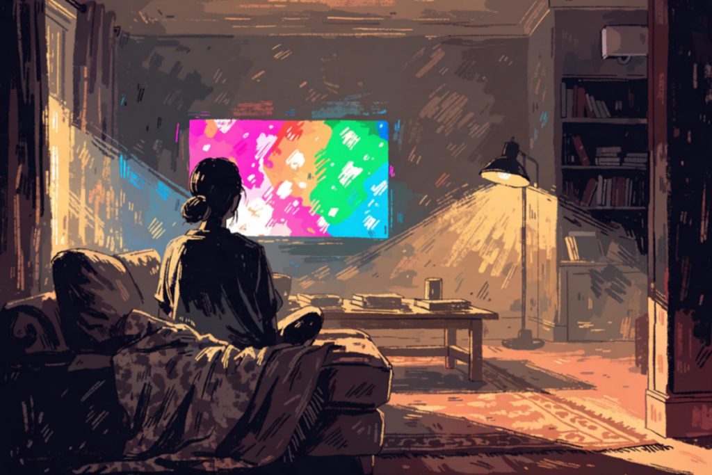 Silhouette d’un joueur profitant du cloud gaming à la maison