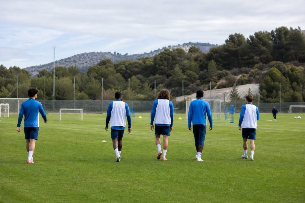 Les joueurs de l’OM