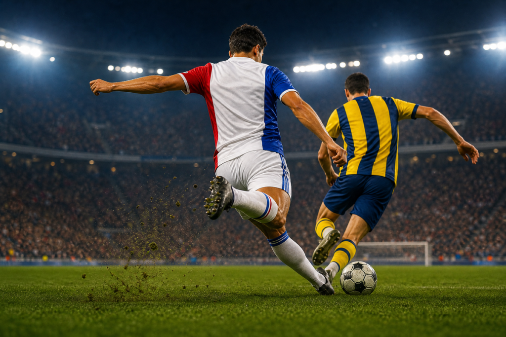 Illustration du match entre Lyon et Fenerbahçe