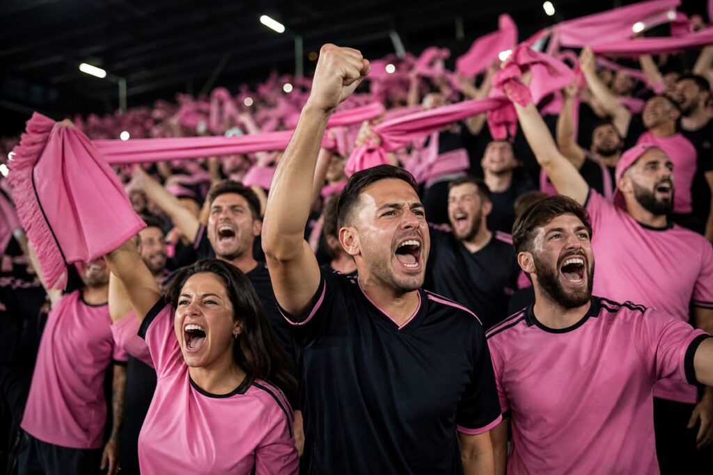 Illustration des fans de l’Inter Miami