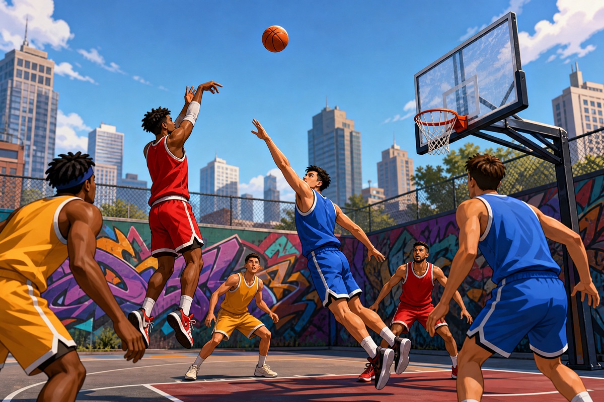 Gameplay d’un jeu comme Street Basketball