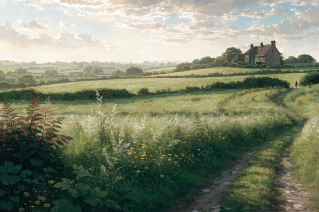 Campagne bretonne verdoyante illustrant le décor rural du film Un grand raccourci