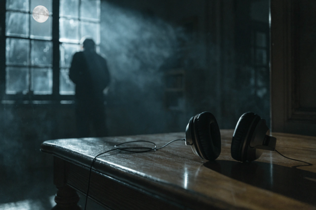 Casque audio illustrant l'immersion sonore du film Undertone