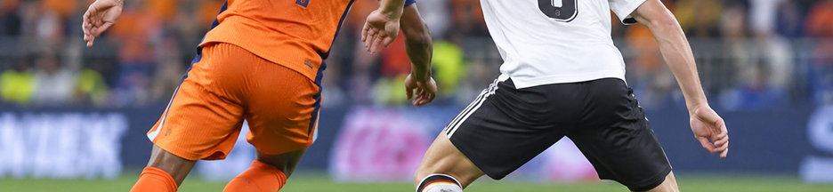 Illustration match de foot entre Pays-Bas et Allemagne