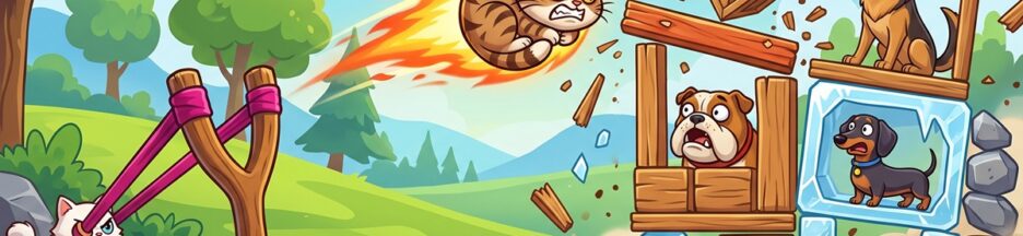 Gameplay d’un jeu mobile comme Angry Cats