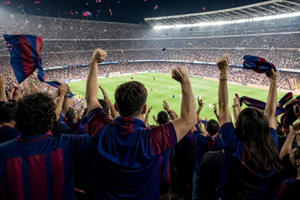 Supporters du FC Barcelone
