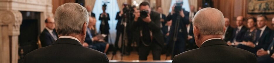 Cérémonie officielle dans un élégant salon new-yorkais