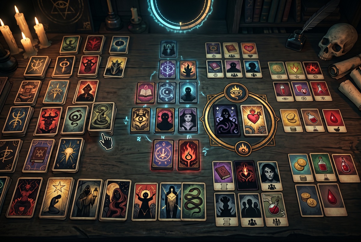 Gameplay d’un jeu comme Cultist Simulator