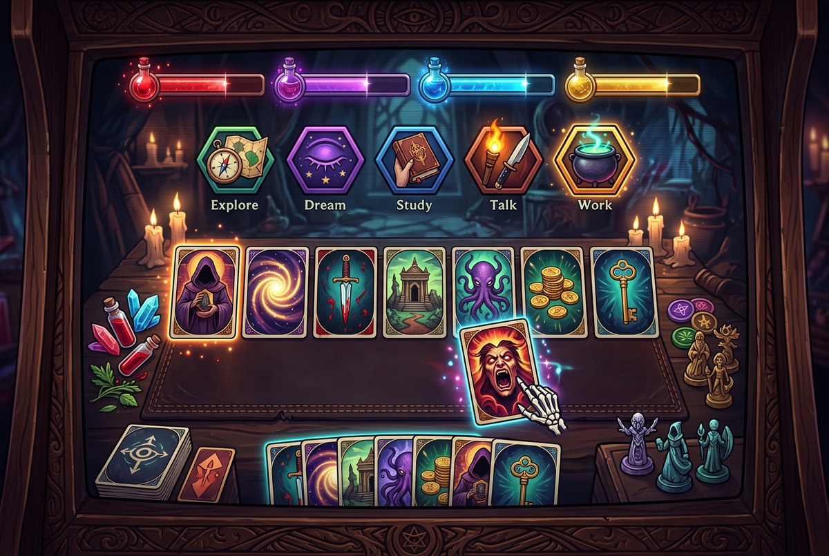  Gameplay d’un jeu comme Cultist Simulator