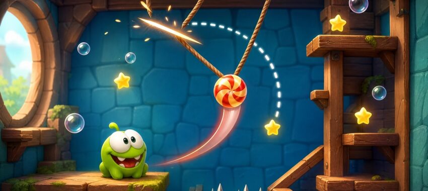 Cut the Rope : adresse et réflexion débarquent sur votre mobile