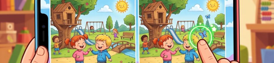 Gameplay d’un jeu comme Daisy and Ollie : Spot the Difference