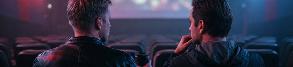 Deux personnes dans une salle de cinéma