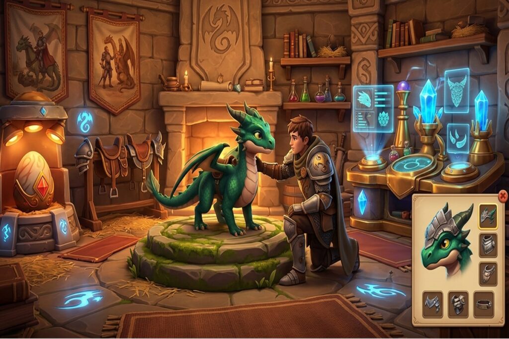 Gameplay d’un jeu similaire à Dragonbound : Wings of Magic