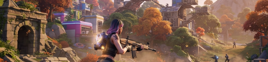 Gameplay d’un jeu de tir similaire à Fortnite
