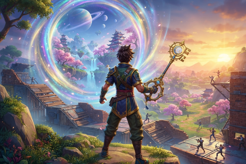 Personnage similaire à Sora dans Fortnite