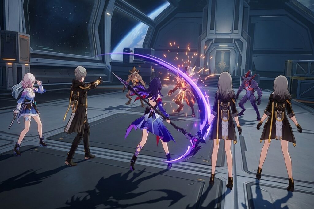 Gameplay du jeu RPG mobile Honkai : Star Rail