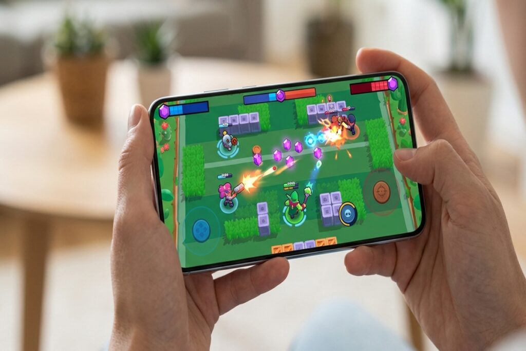 Gameplay d’un MOBA similaire à Brawl Stars