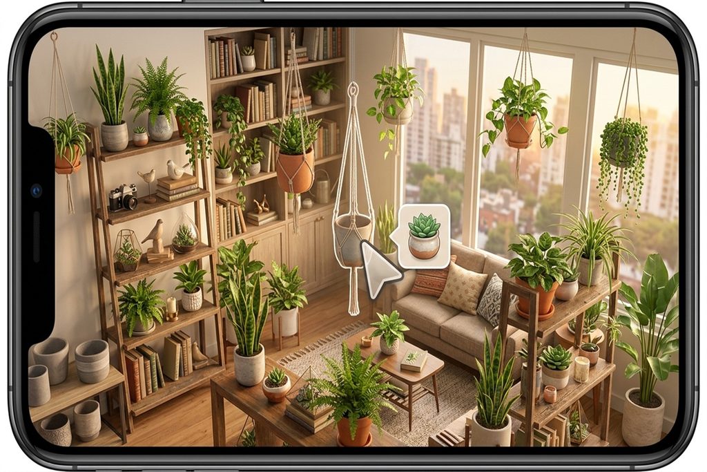 Gameplay d’un jeu de simulation comme Urban Jungle : Cozy Home Garden