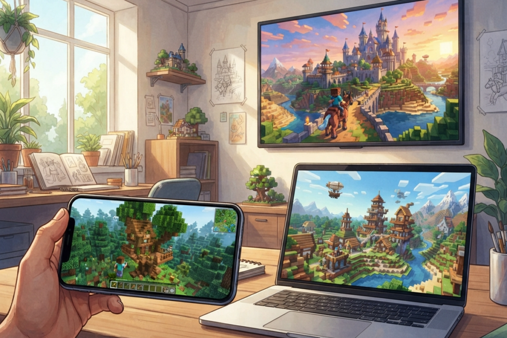 Un jeu de construction multiplateforme