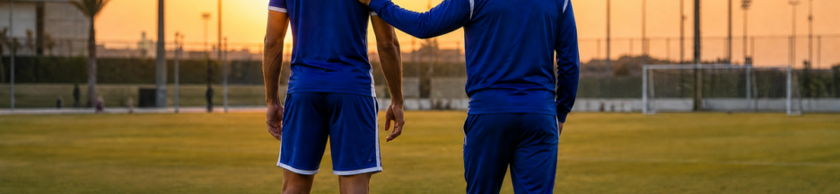 Illustration de Karim Benzema avec son coach