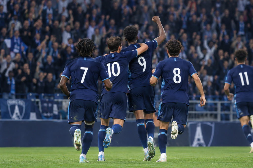 Les joueurs du Paris FC