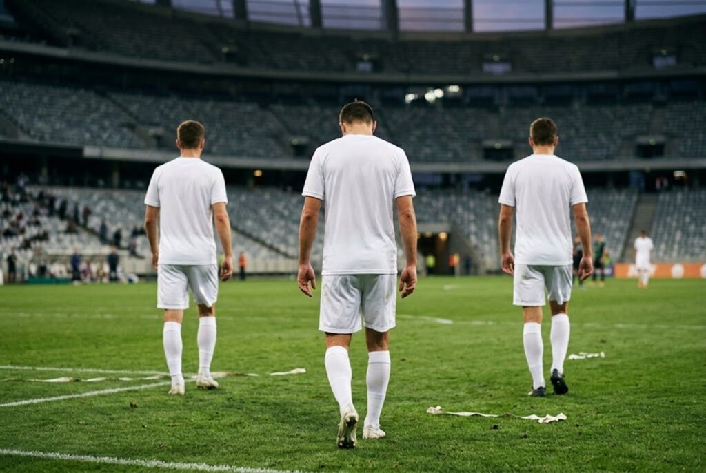 Joueurs Real Madrid après une défaite