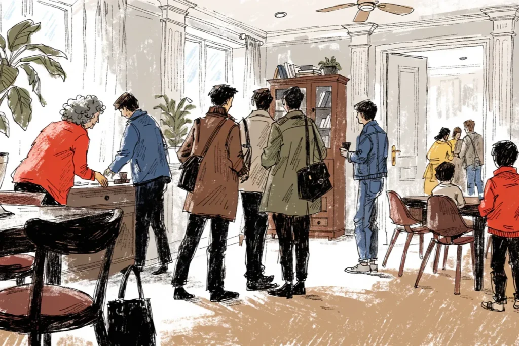 Deux familles françaises réunies dans une scène évoquant la nouvelle série