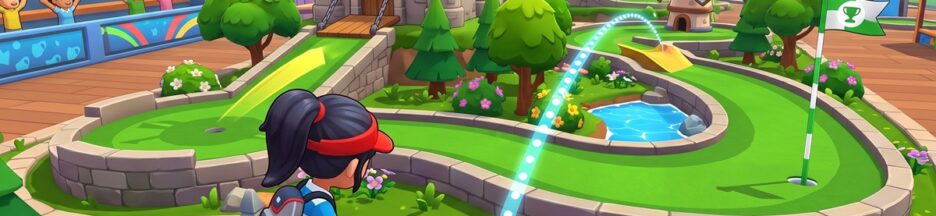Gameplay d’un jeu comme Minigolf Tour