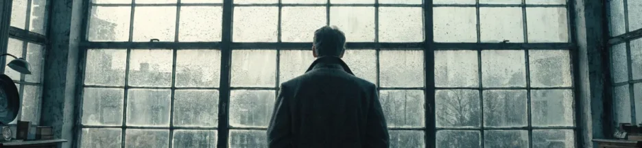 silhouette masculine de dos évoquant le drame psychologique Minotaure