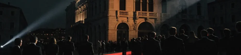 Ambiance de la Mostra de Venise où Primetime a été présenté en compétition