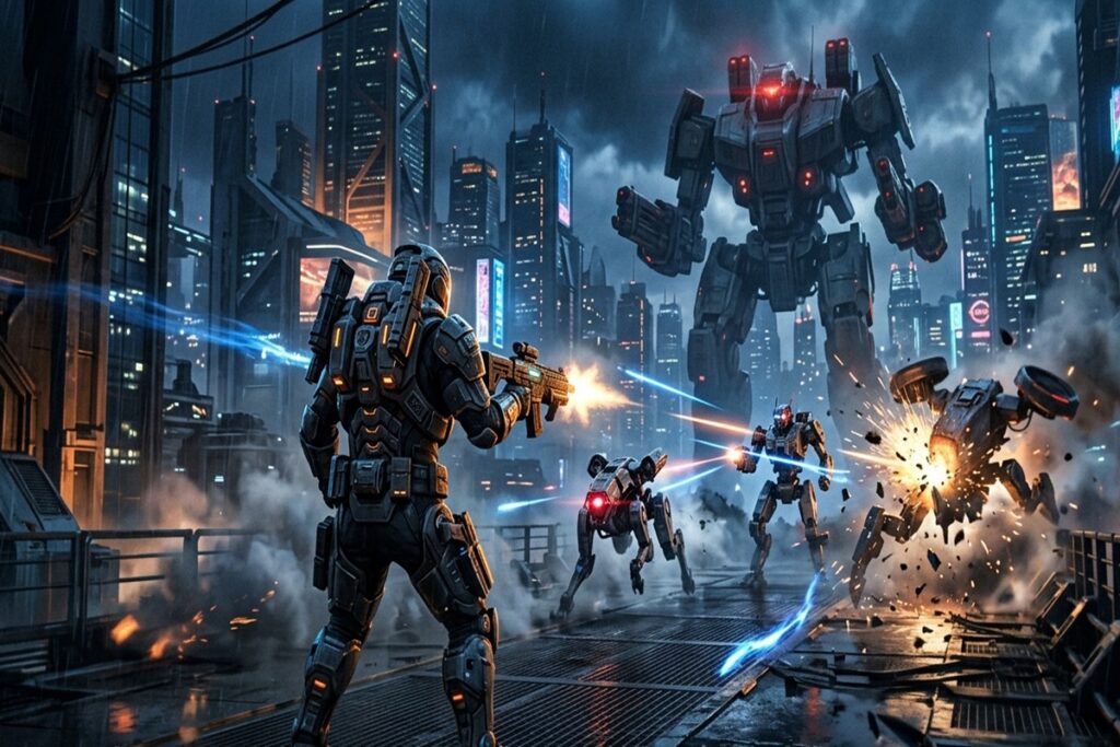 Gameplay d’un jeu de rôle futuriste