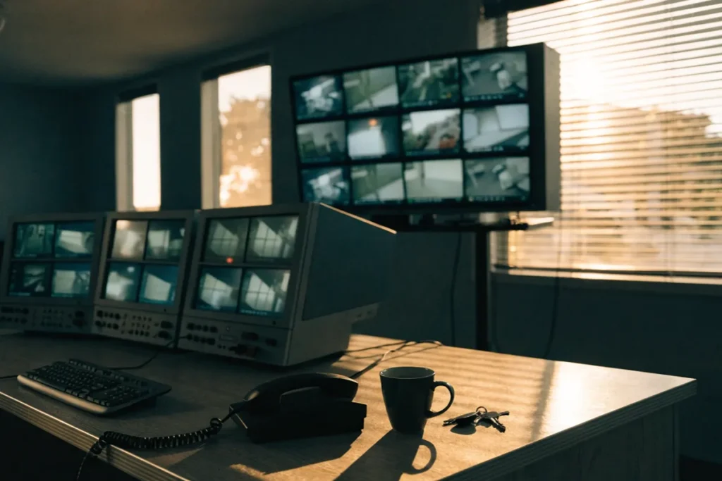 un poste de garde comme celui des surveillants de la série Surveillant !
